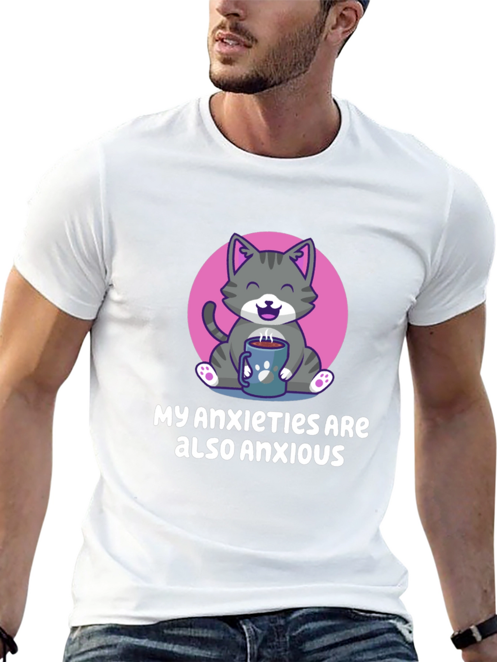 Anxious Cat T-Shirt