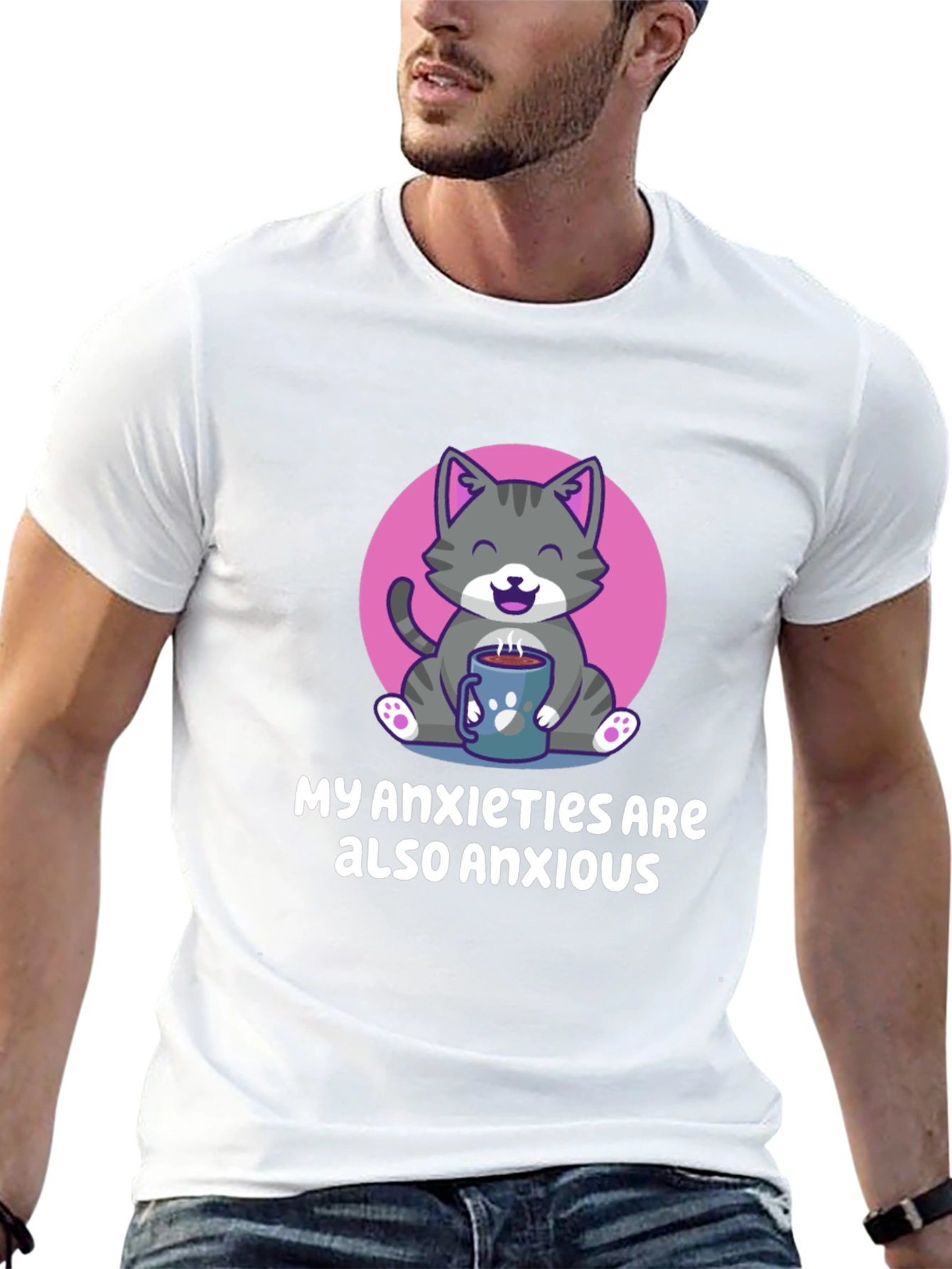 Anxious Cat T-Shirt