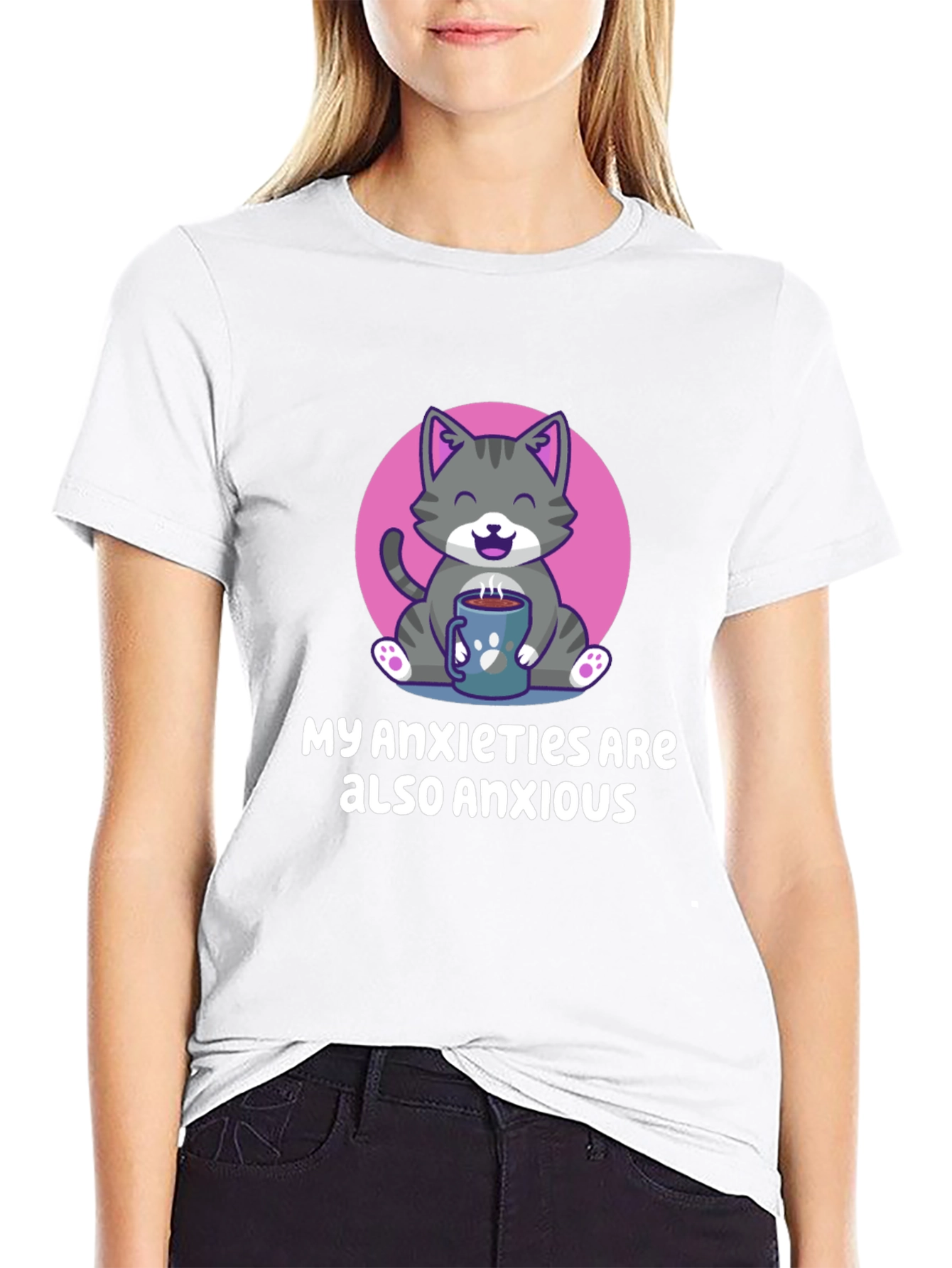 Anxious Cat T-Shirt