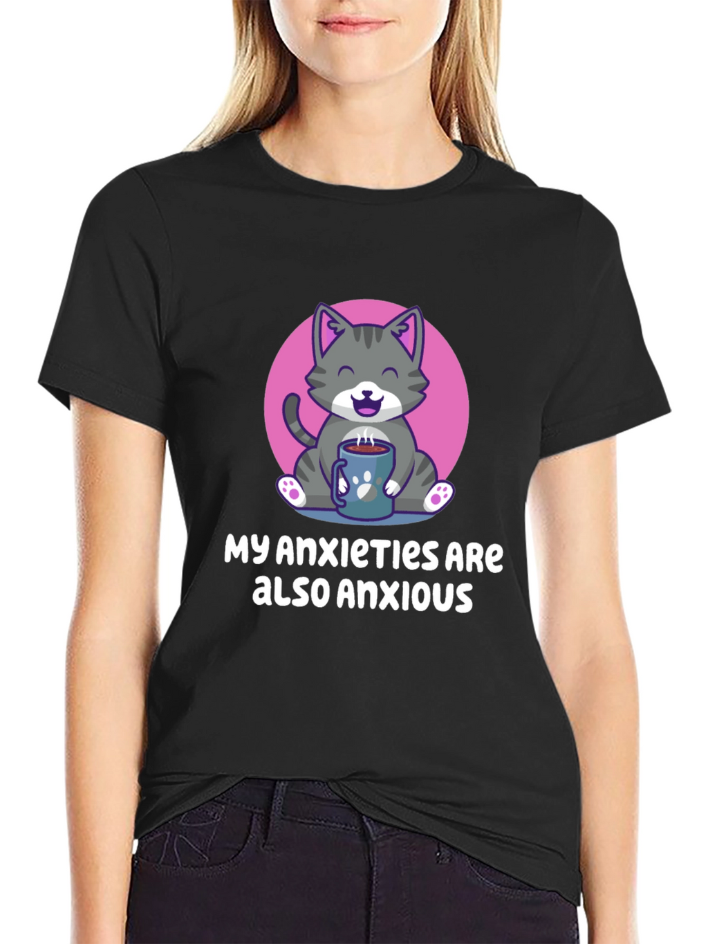 Anxious Cat T-Shirt