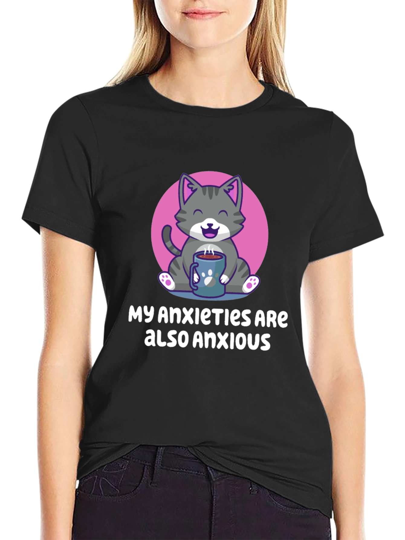 Anxious Cat T-Shirt