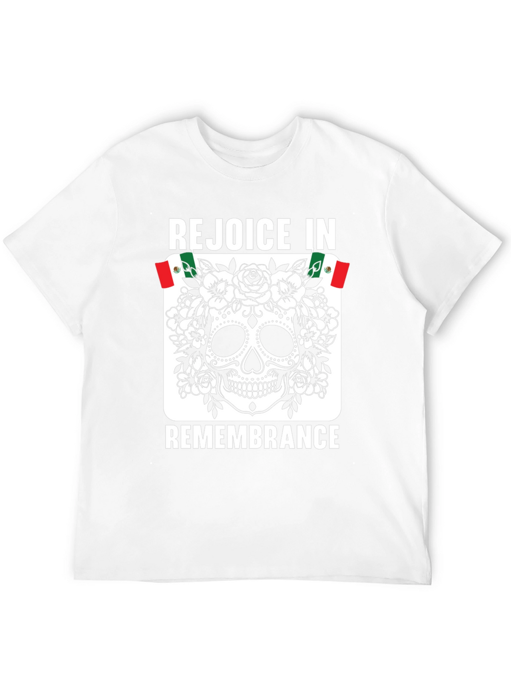Rejoice in Remembrance Sugar Skull Graphic Tee