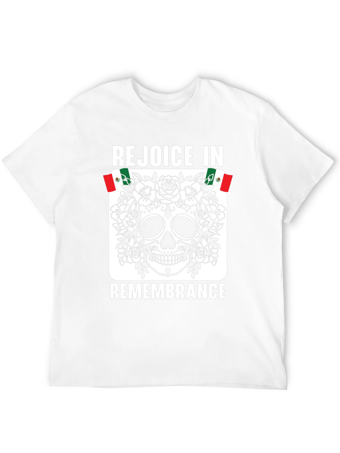 Rejoice in Remembrance Sugar Skull Graphic Tee