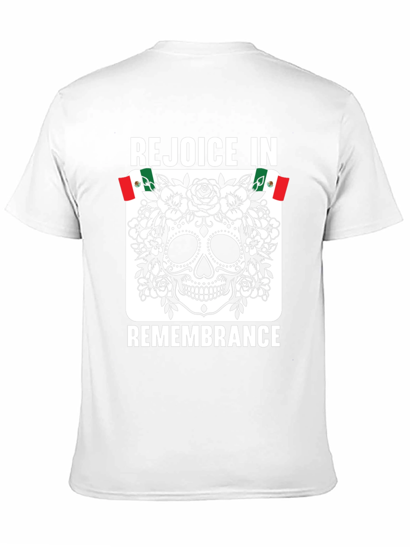 Rejoice in Remembrance Sugar Skull Graphic Tee