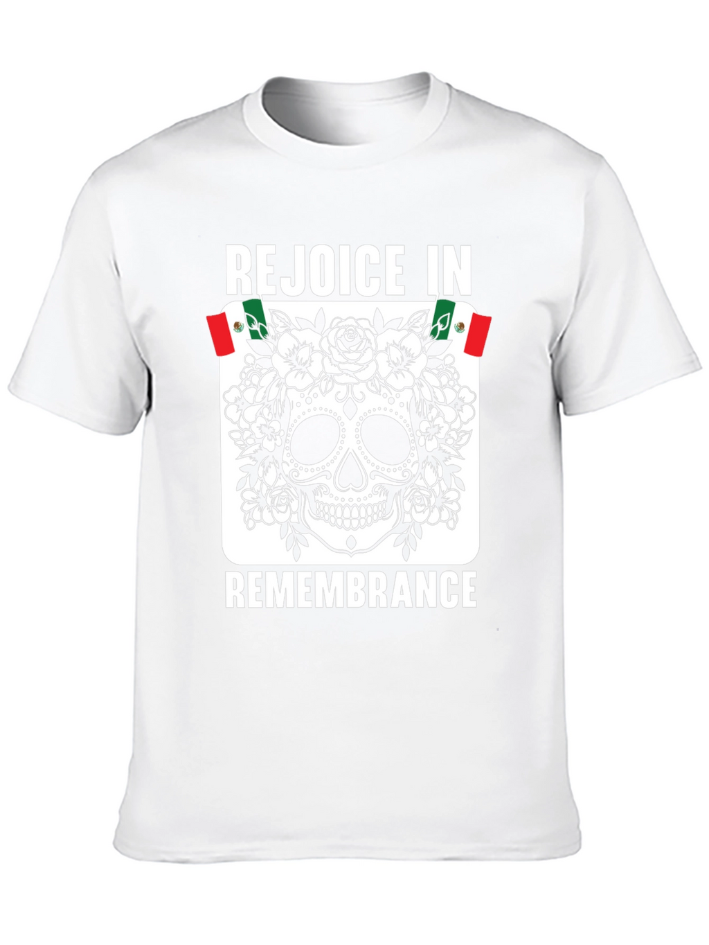 Rejoice in Remembrance Sugar Skull Graphic Tee