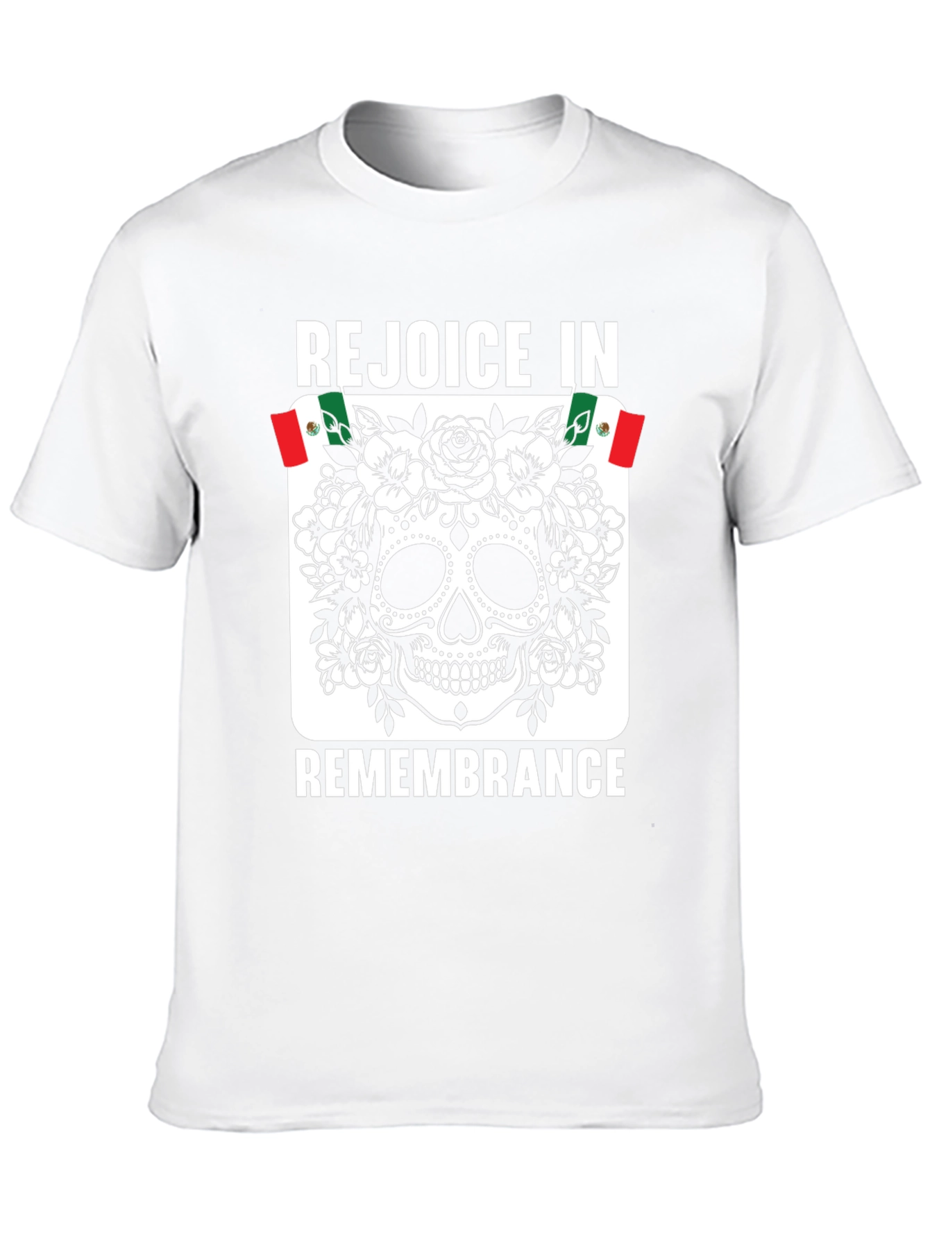 Rejoice in Remembrance Sugar Skull Graphic Tee