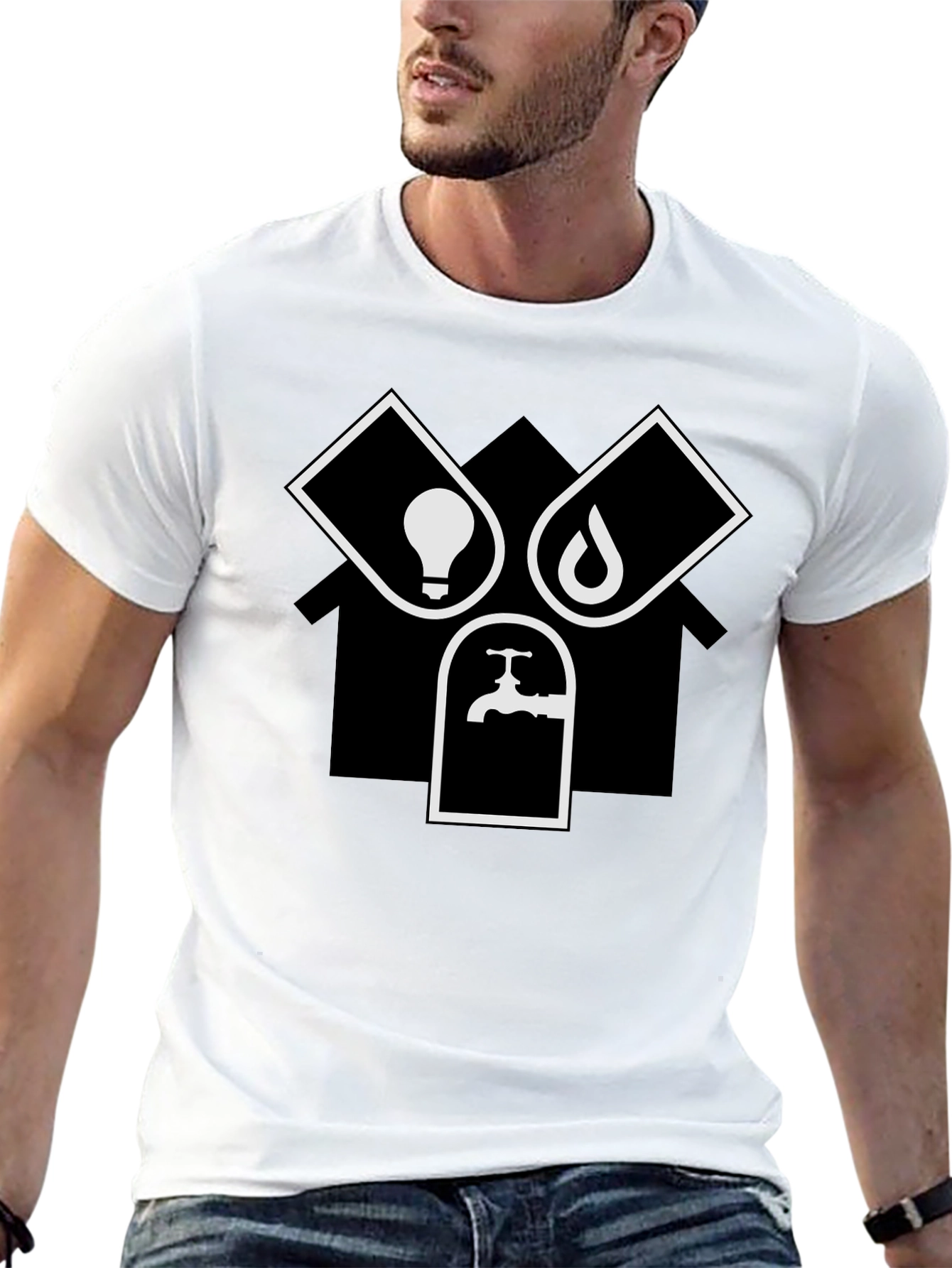 Home Services Graphic T-Shirt - Electrician Plumber Tee