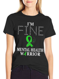 Mental Health Warrior Awareness T-Shirt