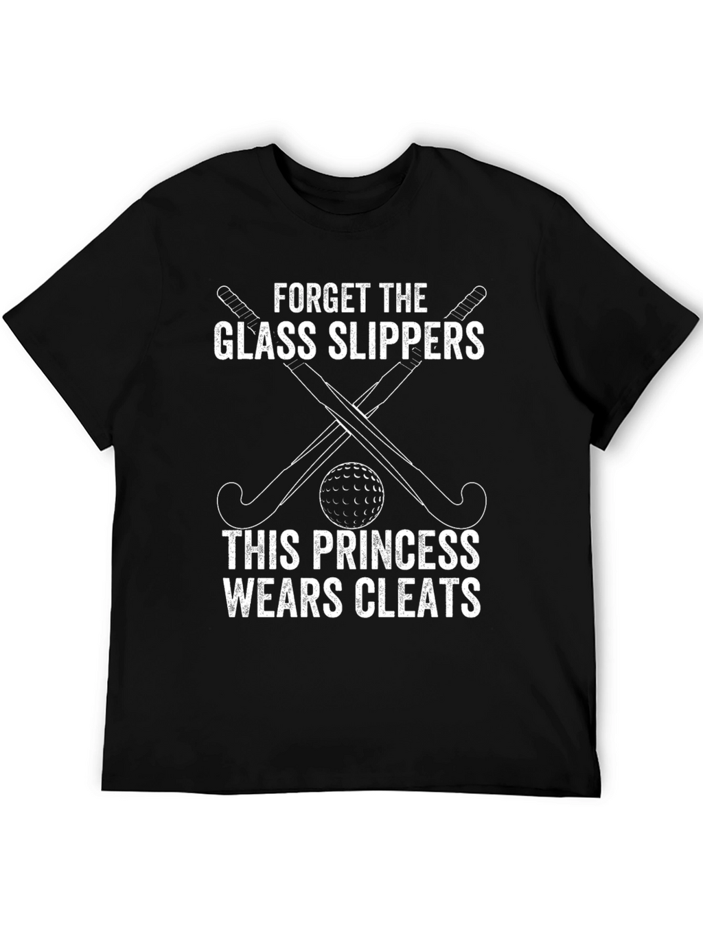 Princess Wears Cleats Black T-Shirt