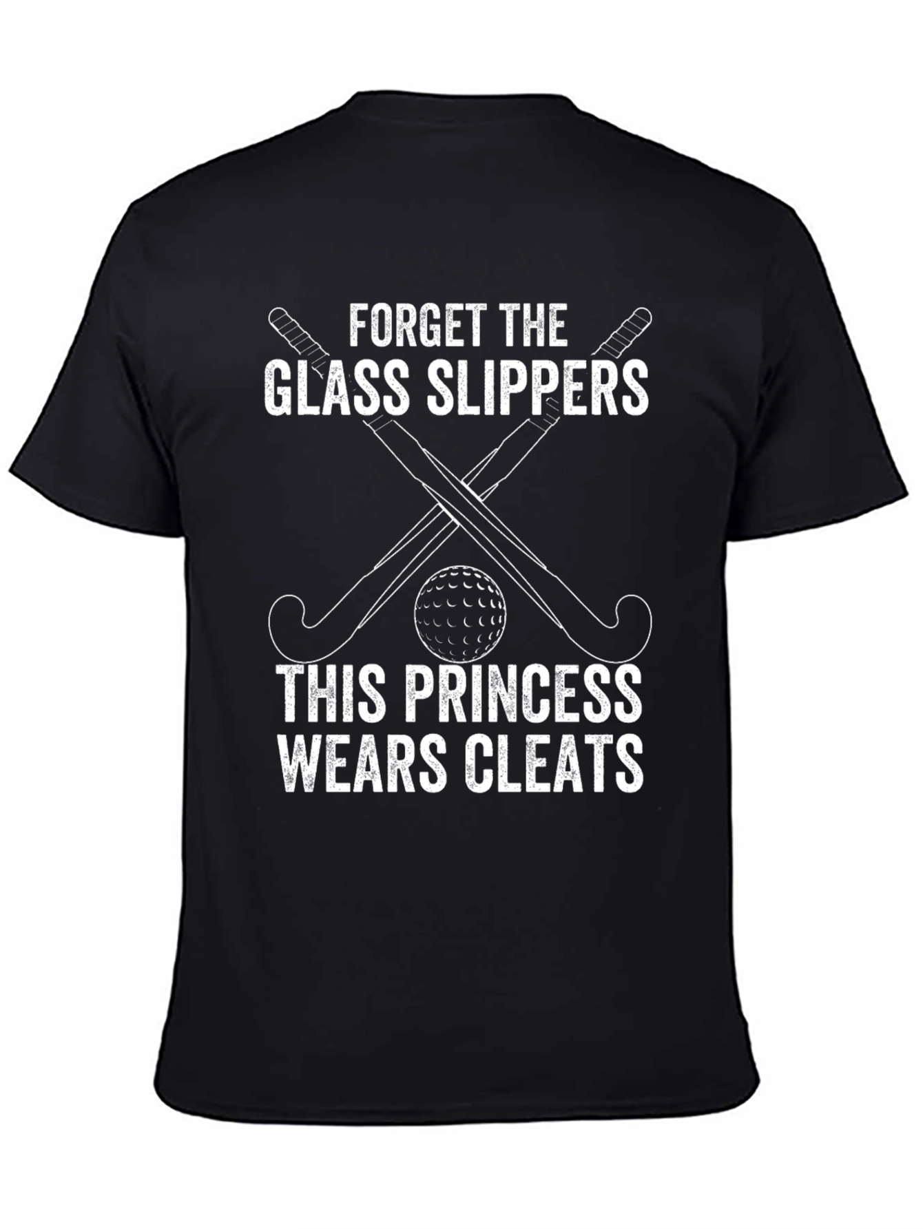 Princess Wears Cleats Black T-Shirt