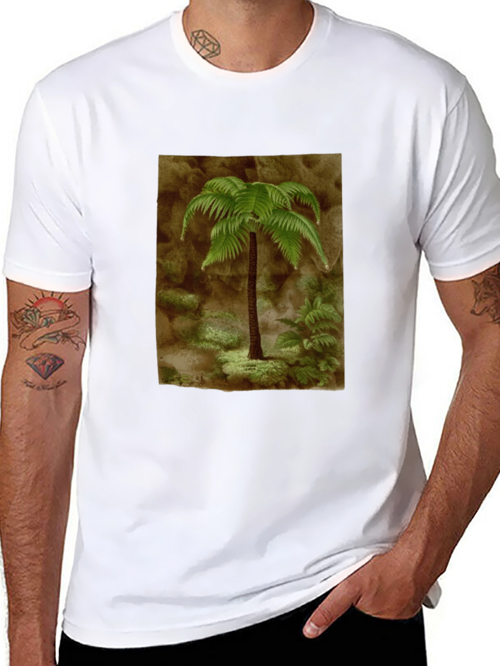 Fern Graphic Black T-Shirt