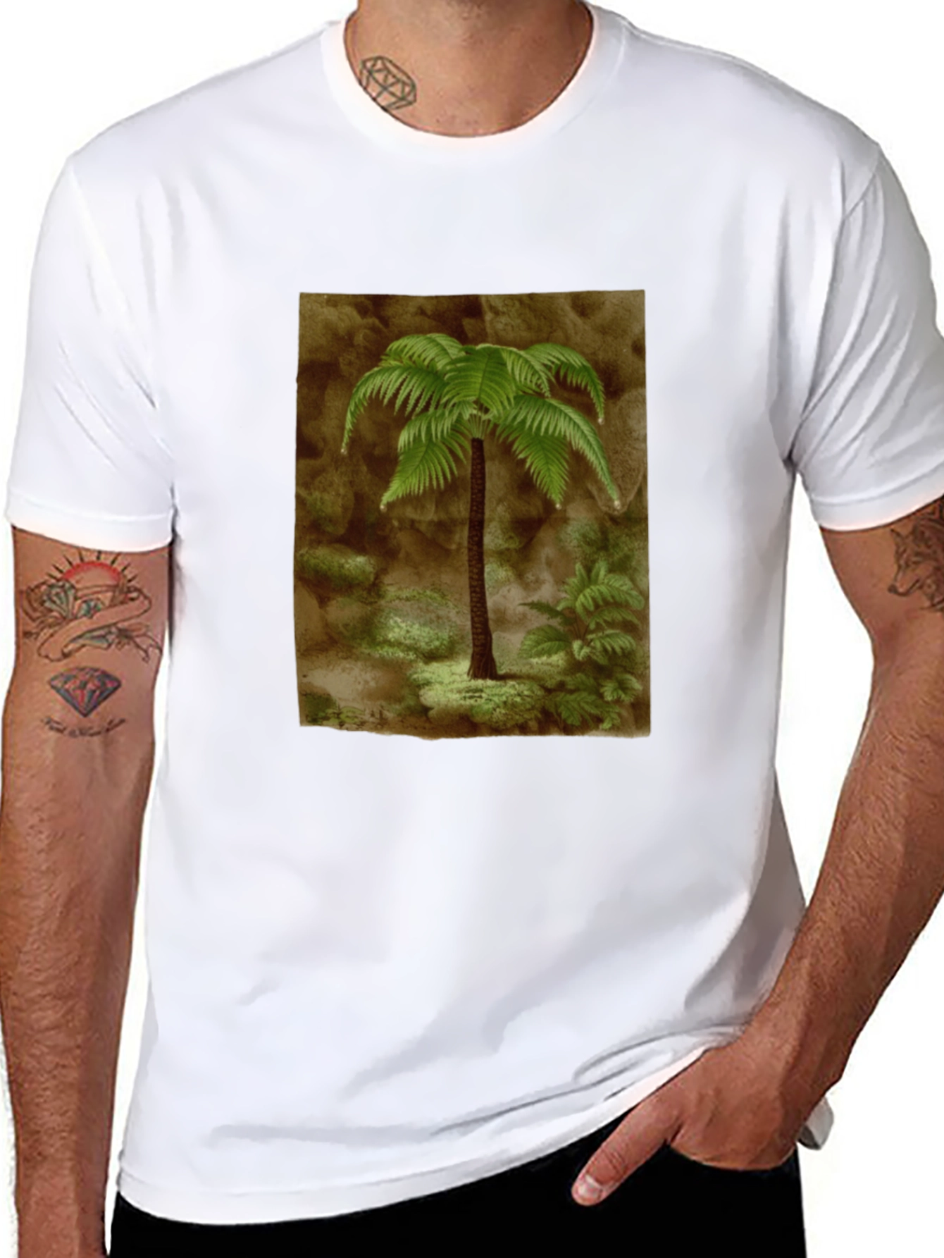 Fern Graphic Black T-Shirt