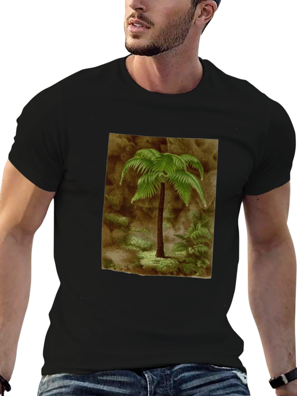 Fern Graphic Black T-Shirt