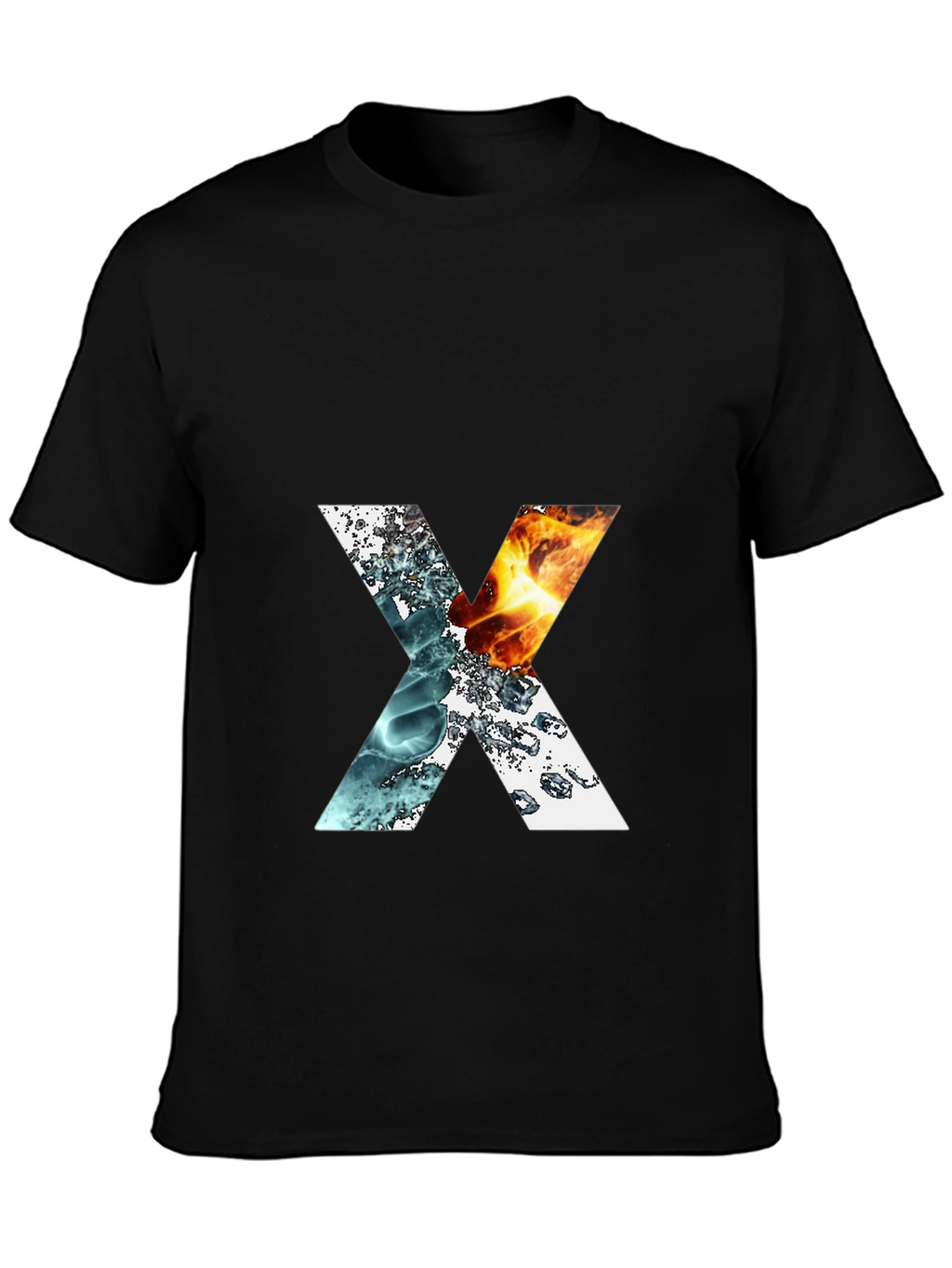 Elemental X Graphic T-Shirt - Fire & Water Design