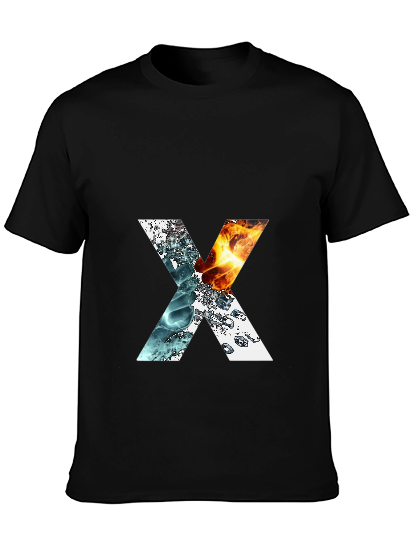 Elemental X Graphic T-Shirt - Fire & Water Design