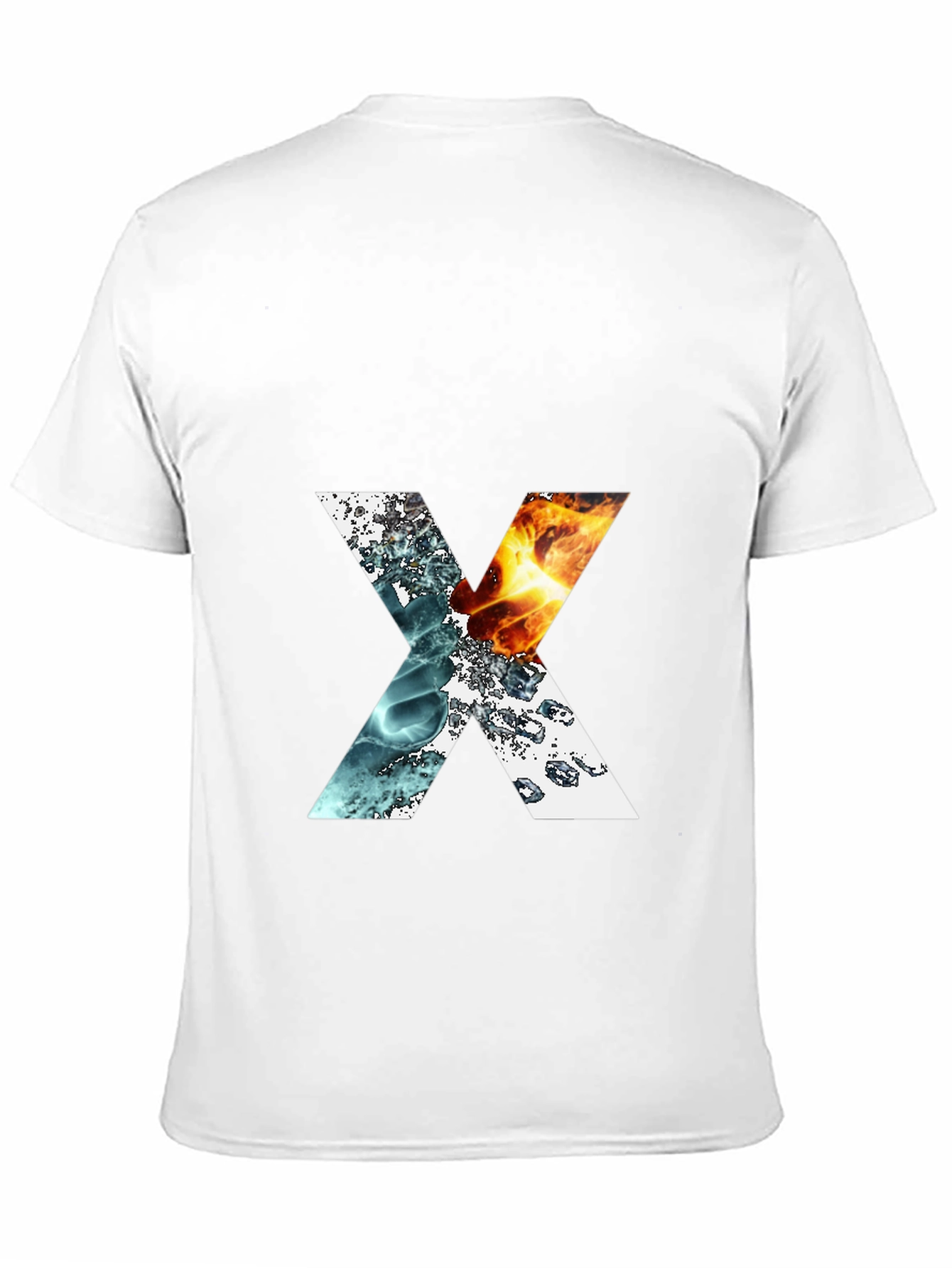 Elemental X Graphic T-Shirt - Fire & Water Design