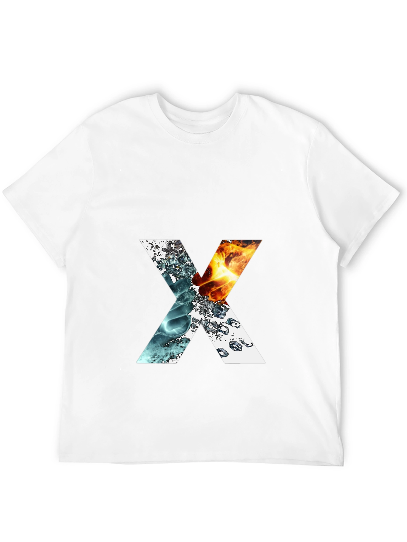 Elemental X Graphic T-Shirt - Fire & Water Design