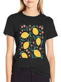 Lemon Print T-Shirt - Fresh & Fun Style