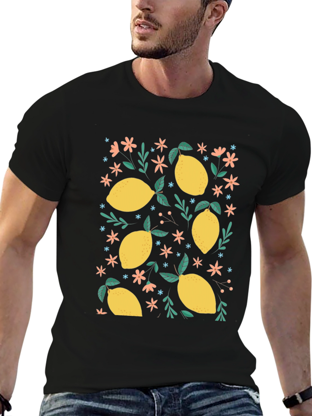 Lemon Print T-Shirt - Fresh & Fun Style