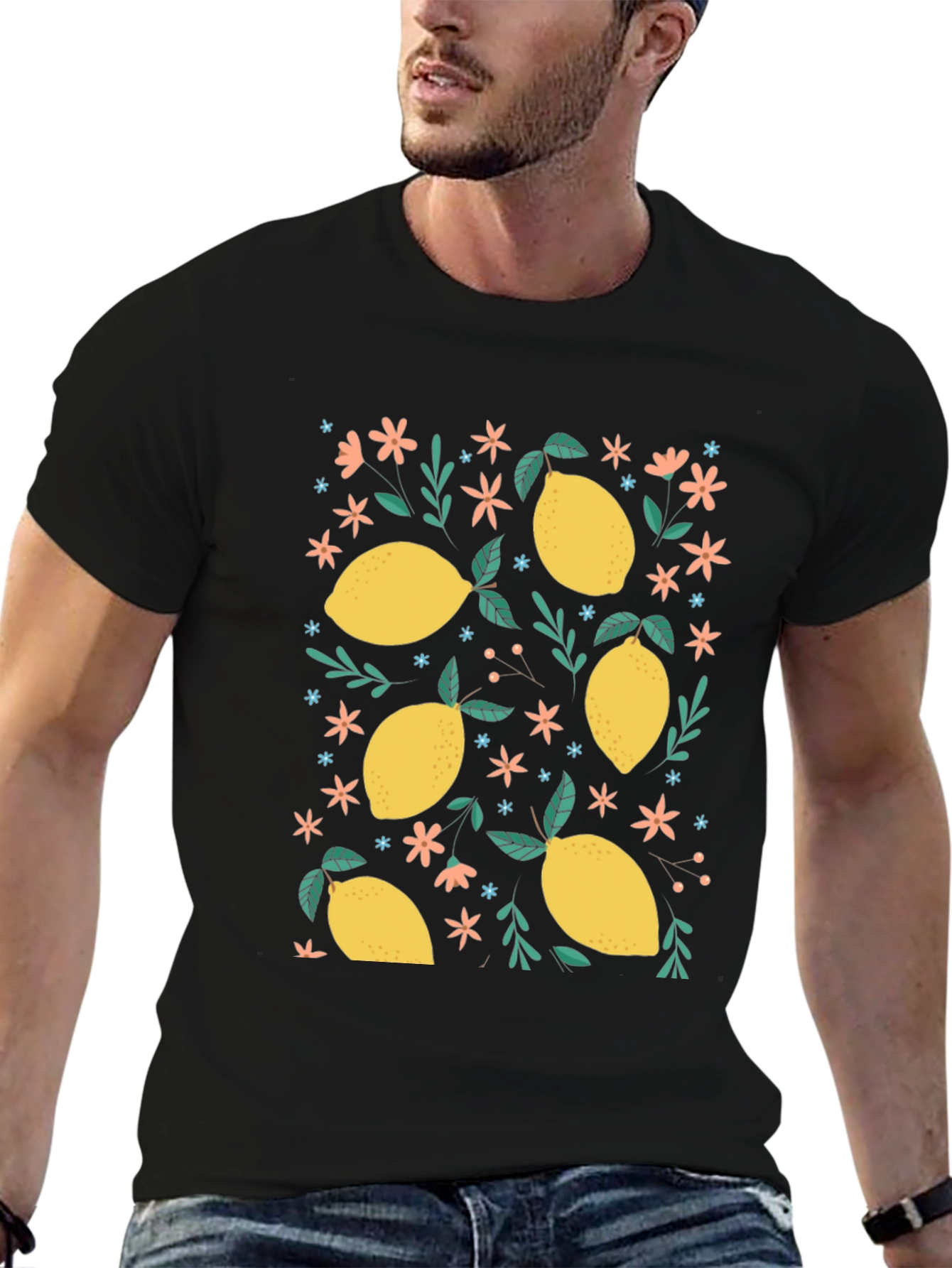 Lemon Print T-Shirt - Fresh & Fun Style