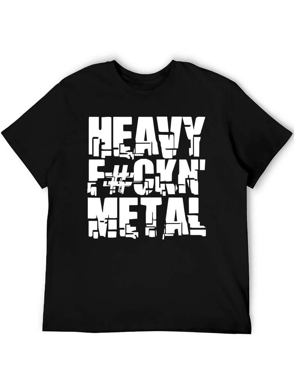 Heavy Metal T-Shirt - Black Cotton Graphic Tee