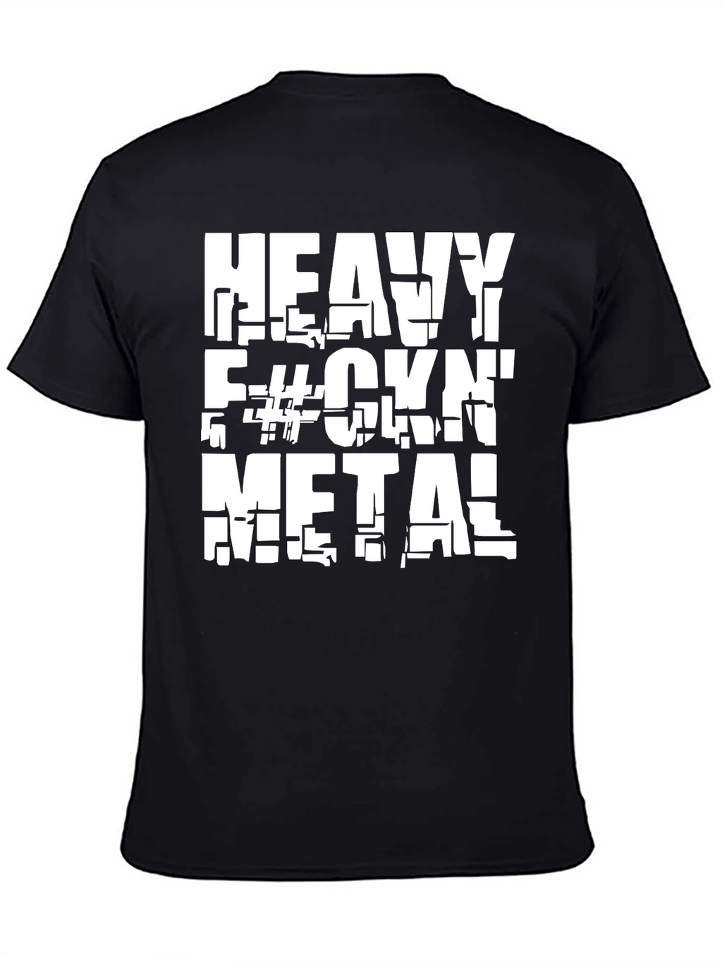 Heavy Metal T-Shirt - Black Cotton Graphic Tee