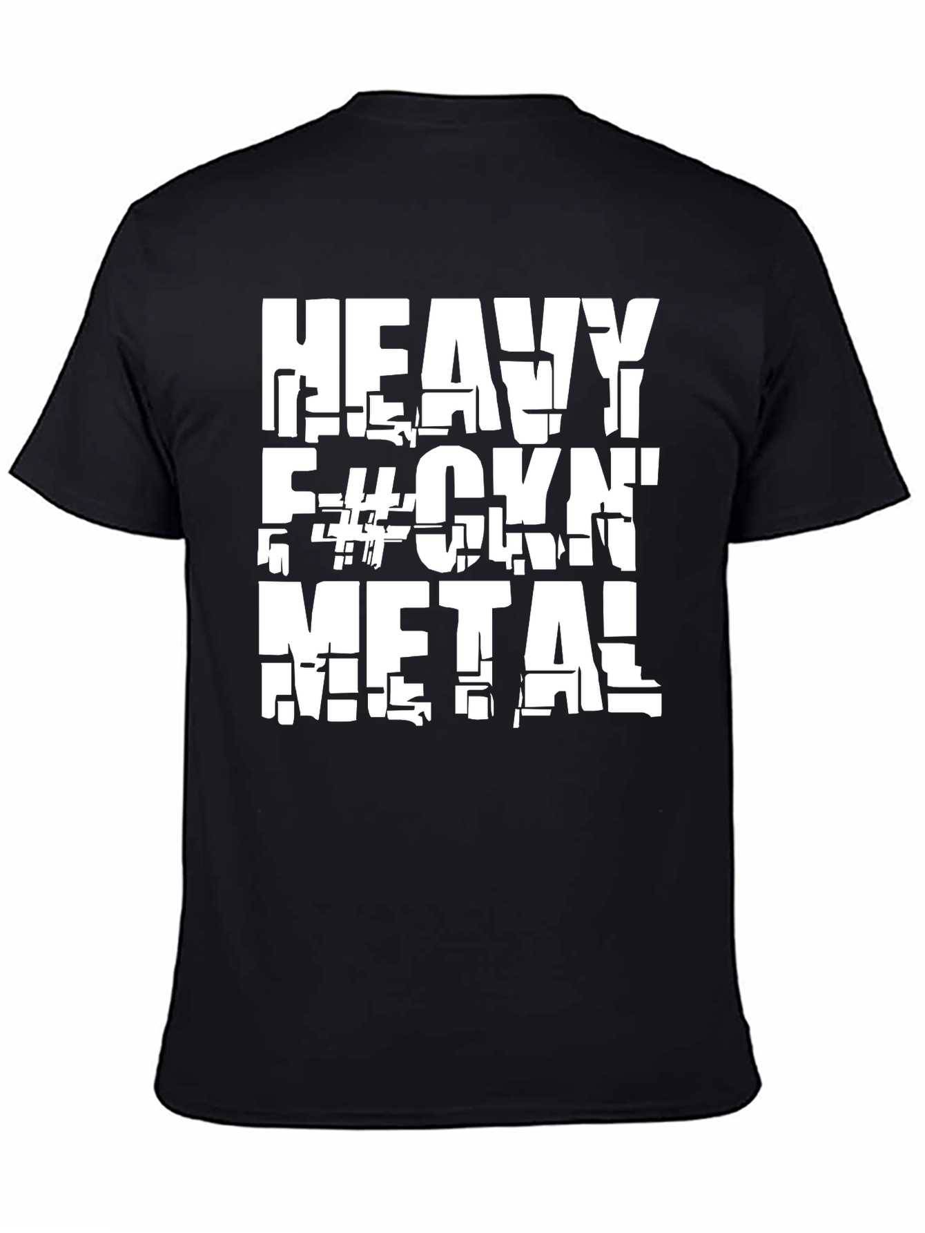 Heavy Metal T-Shirt - Black Cotton Graphic Tee