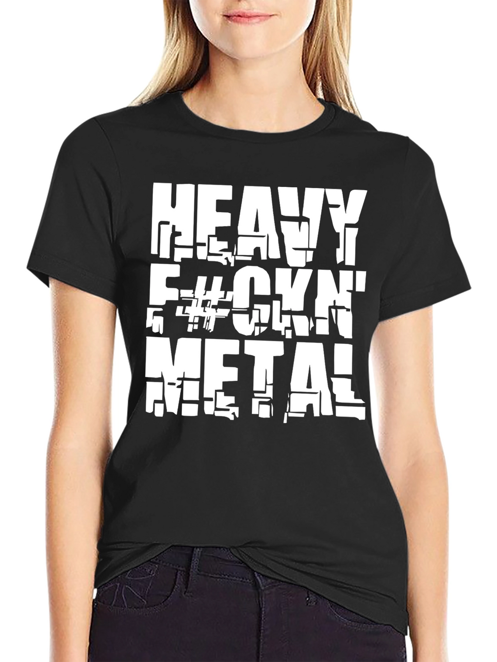 Heavy Metal T-Shirt - Black Cotton Graphic Tee