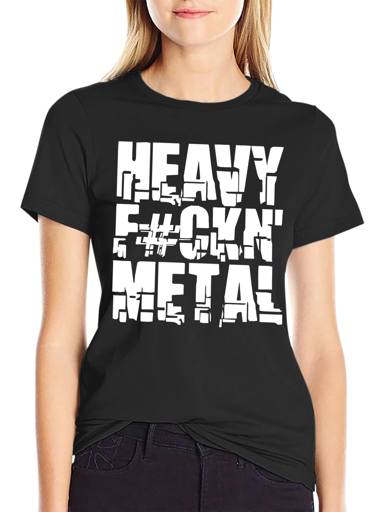 Heavy Metal T-Shirt - Black Cotton Graphic Tee