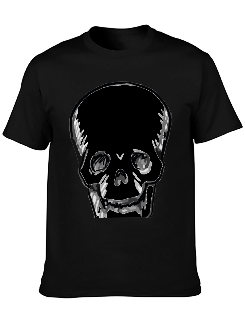 Skull Graphic Tee - Mens Black T-Shirt