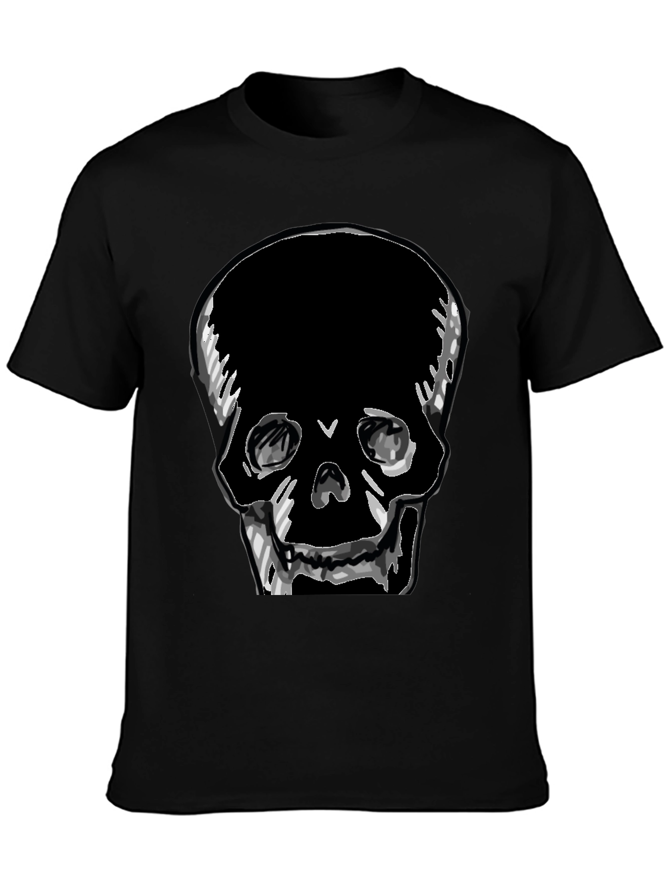 Skull Graphic Tee - Mens Black T-Shirt