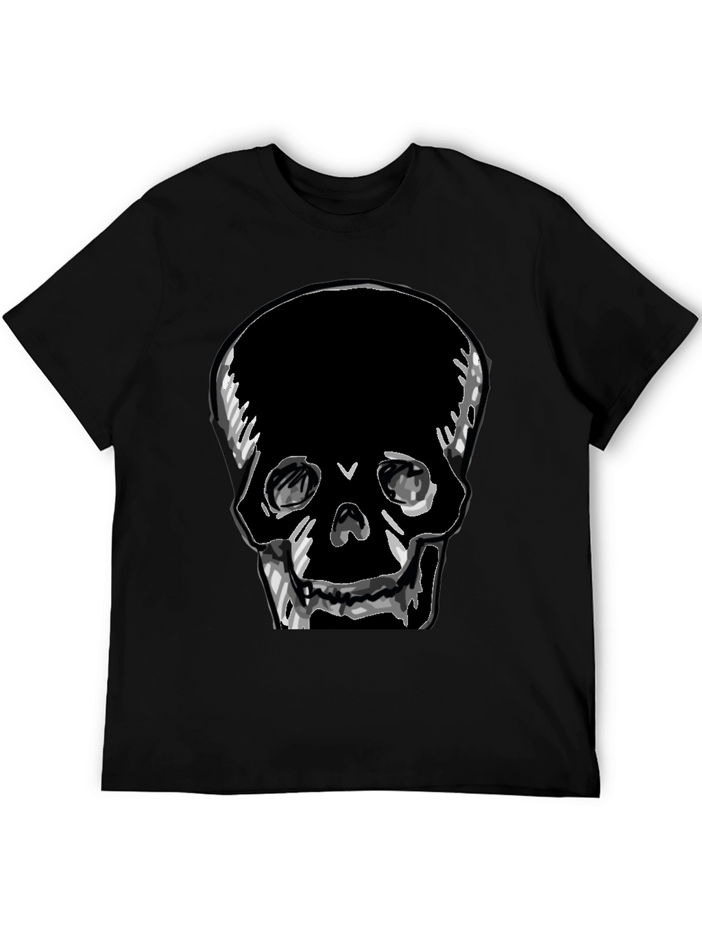 Skull Graphic Tee - Mens Black T-Shirt