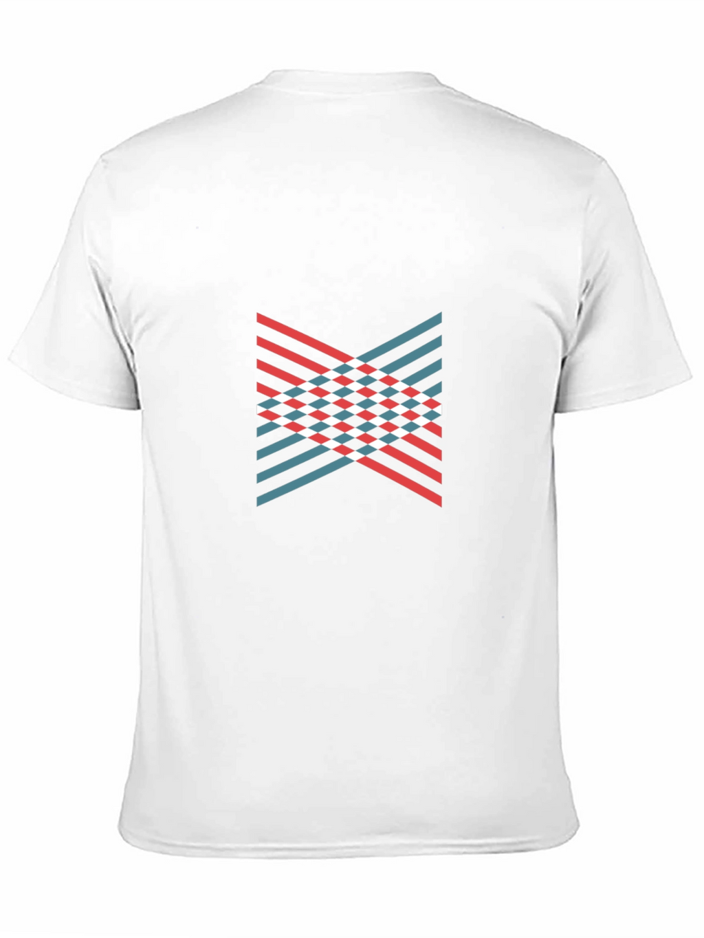 Modern Graphic Tee - Red White Blue Stripes