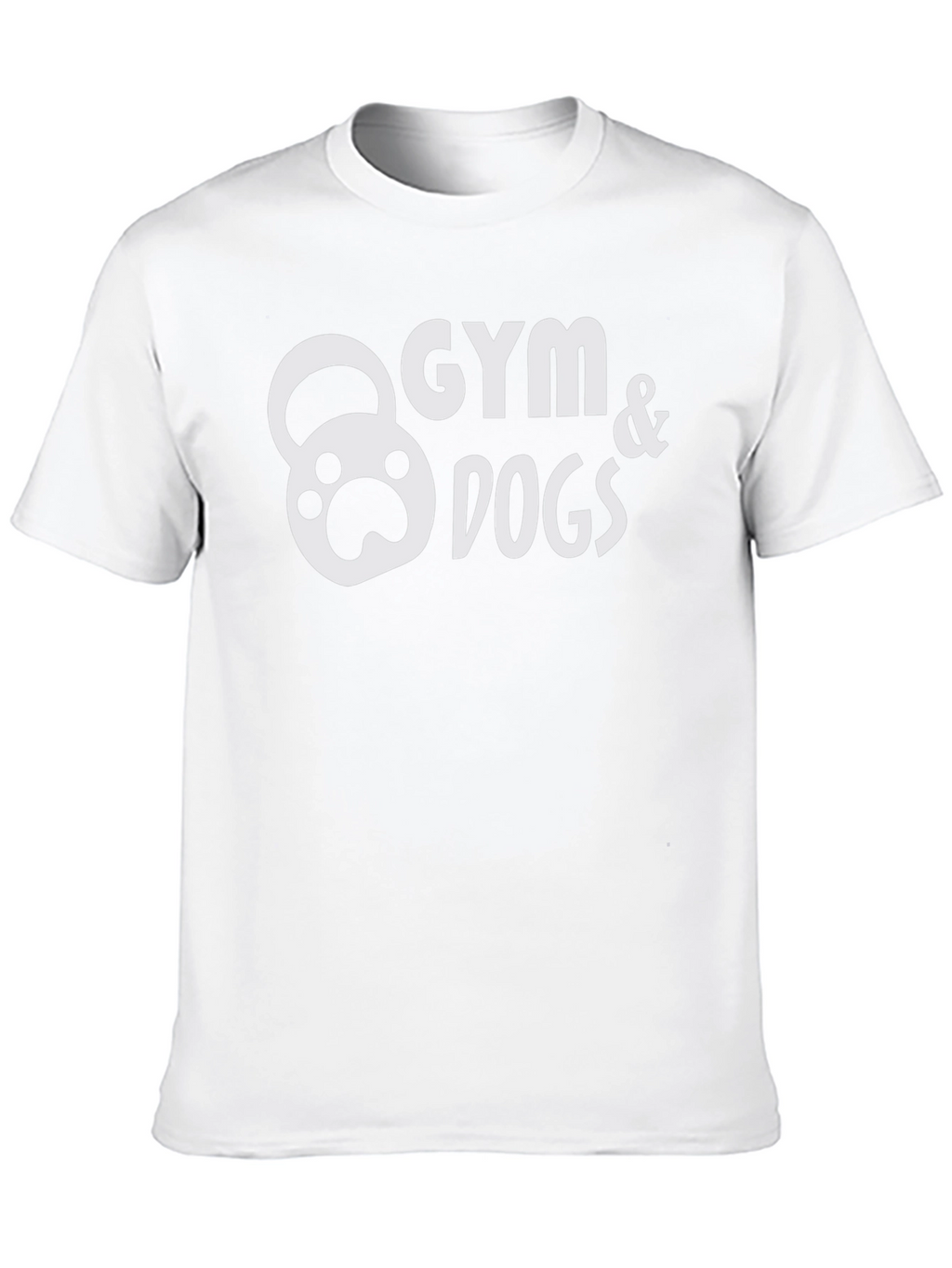 Gym & Dogs Graphic Tee - Black Cotton T-Shirt