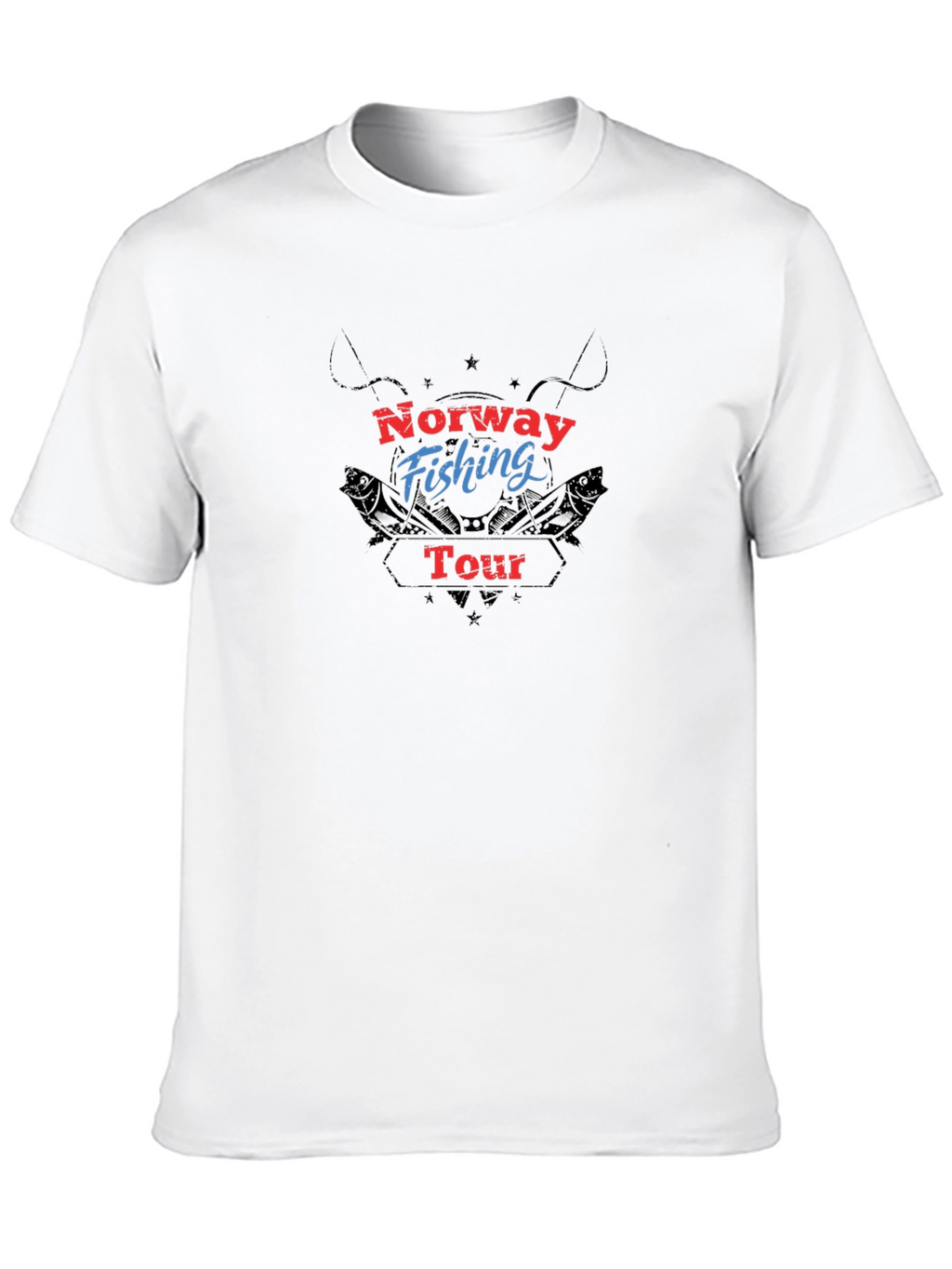 Norway Fishing Tour Black T-Shirt