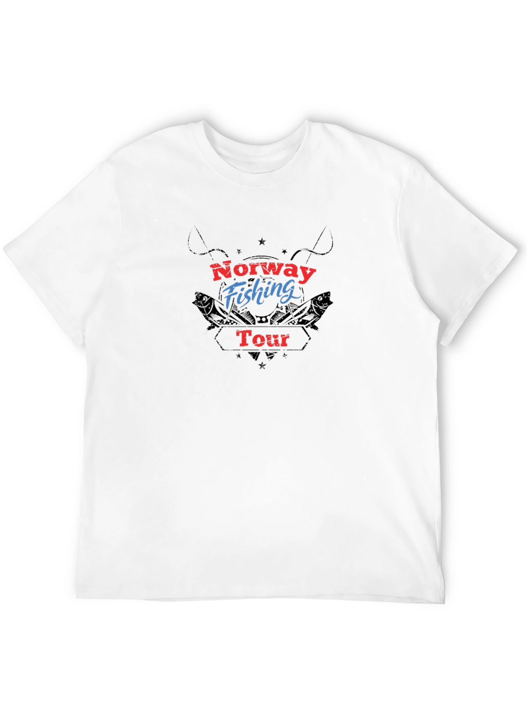 Norway Fishing Tour Black T-Shirt