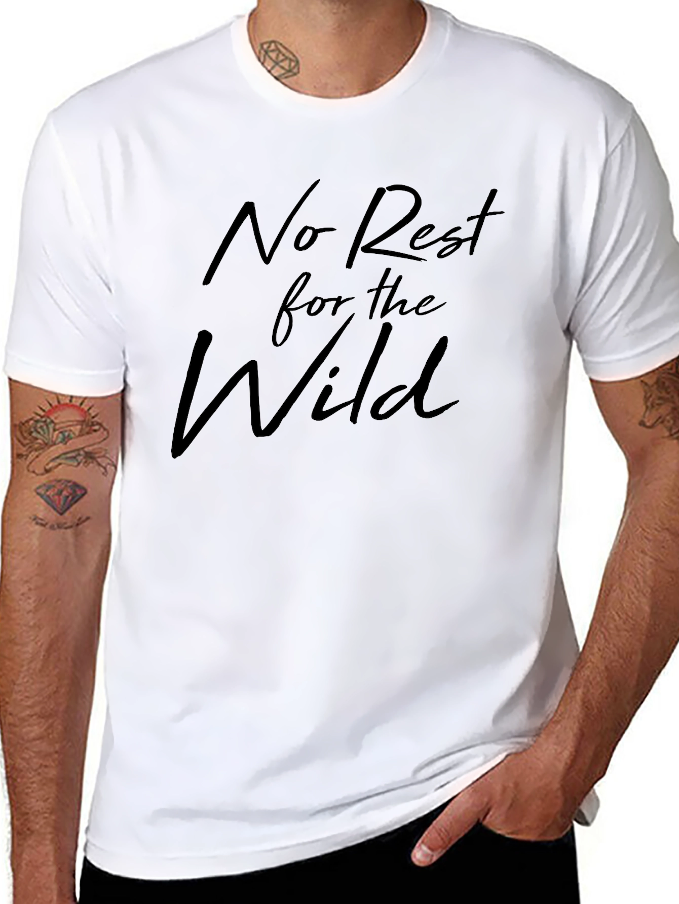 No Rest for the Wild Black T-Shirt