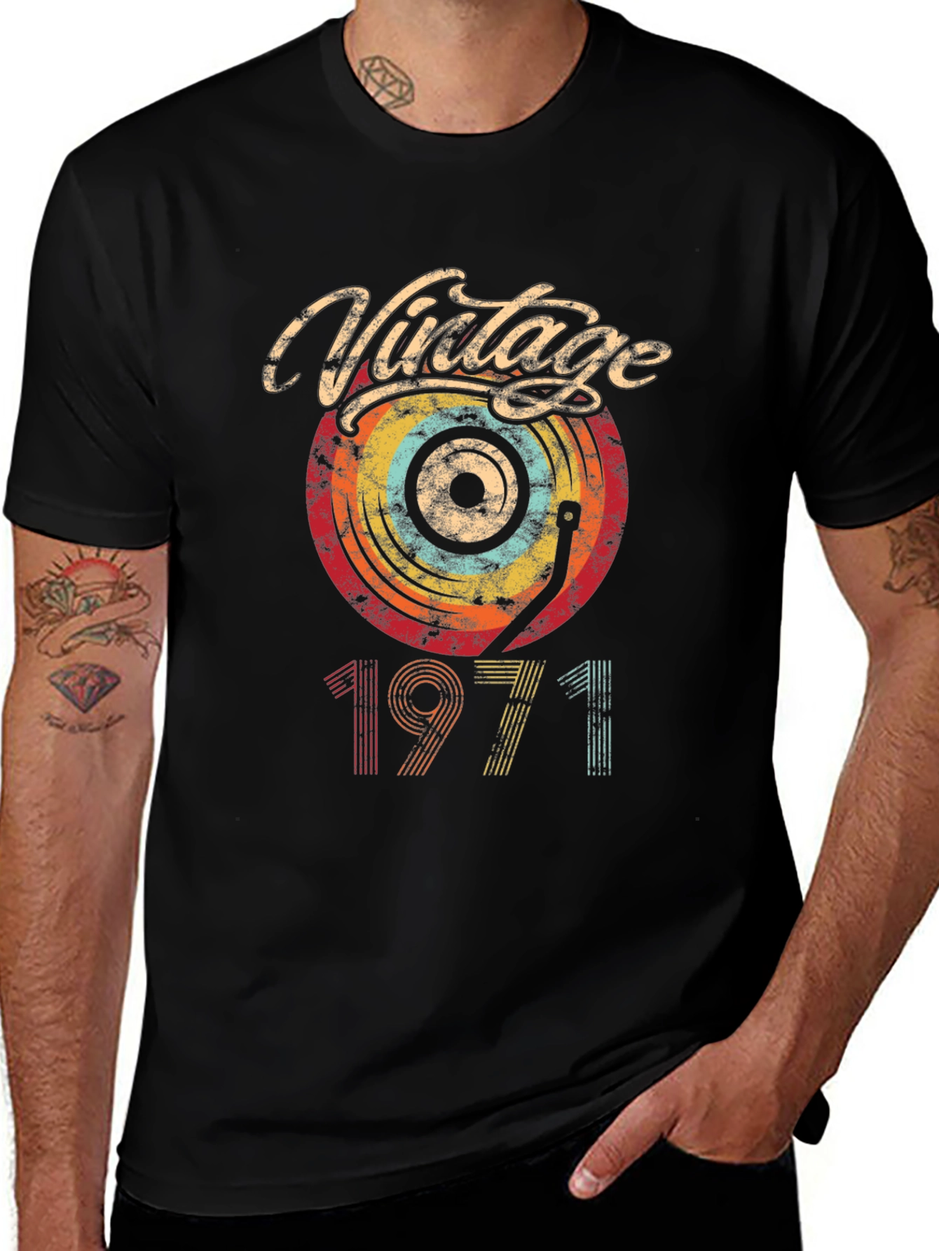 Vintage 1971 Record T-Shirt