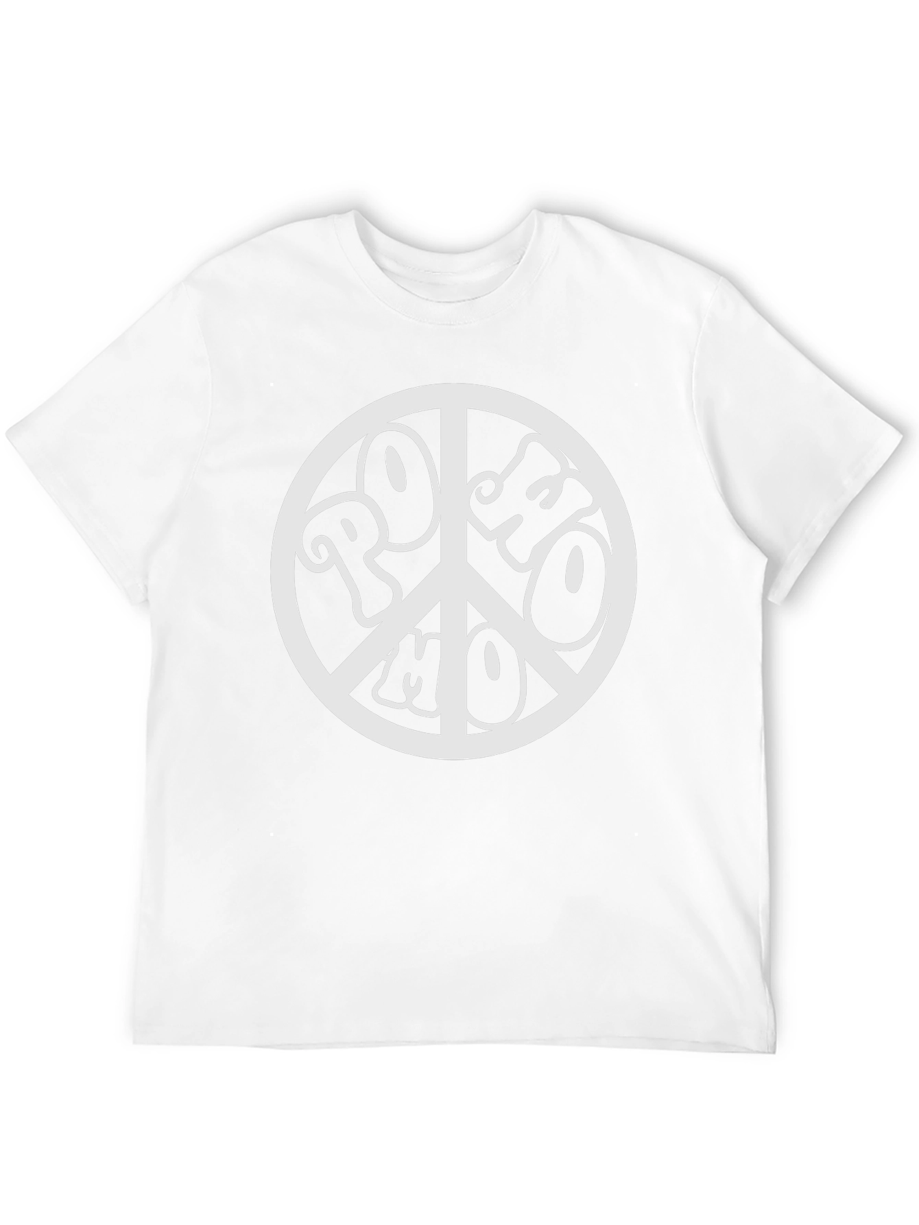 Retro PoHo Peace Sign Black T-Shirt