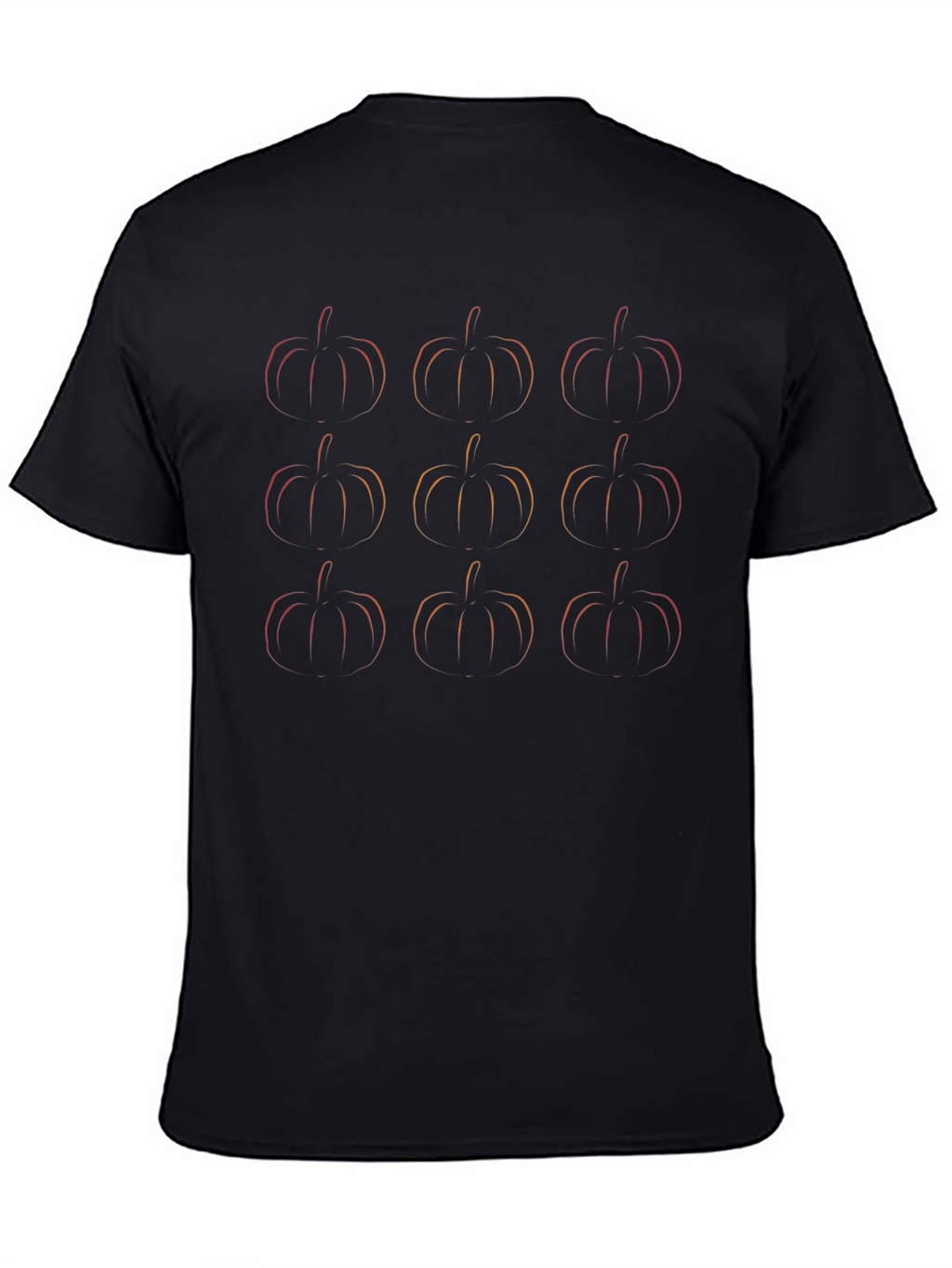 Pumpkin Pattern Tee - Fall Apparel
