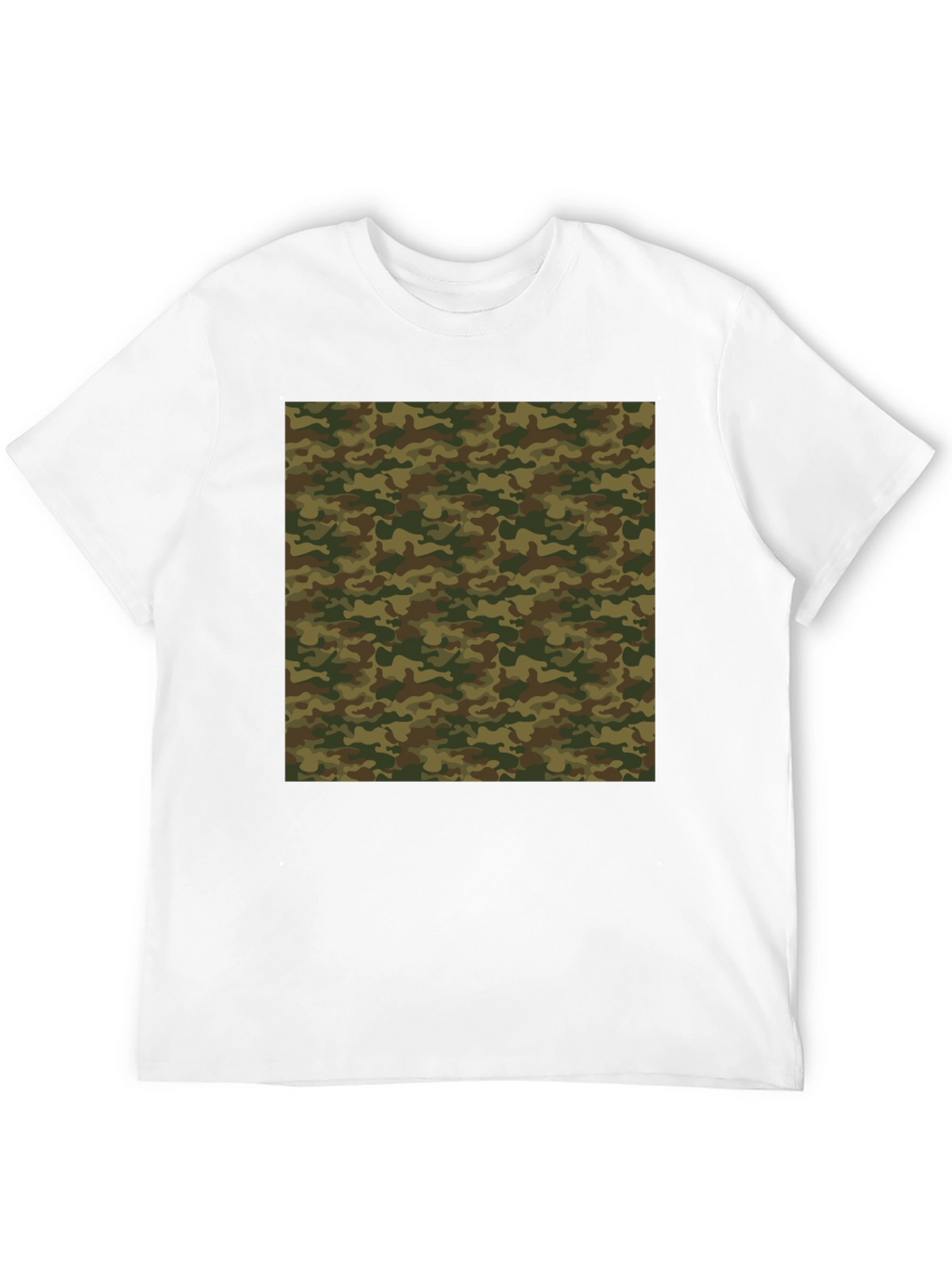 Camo Pattern Black T-Shirt - Stylish Casual Wear