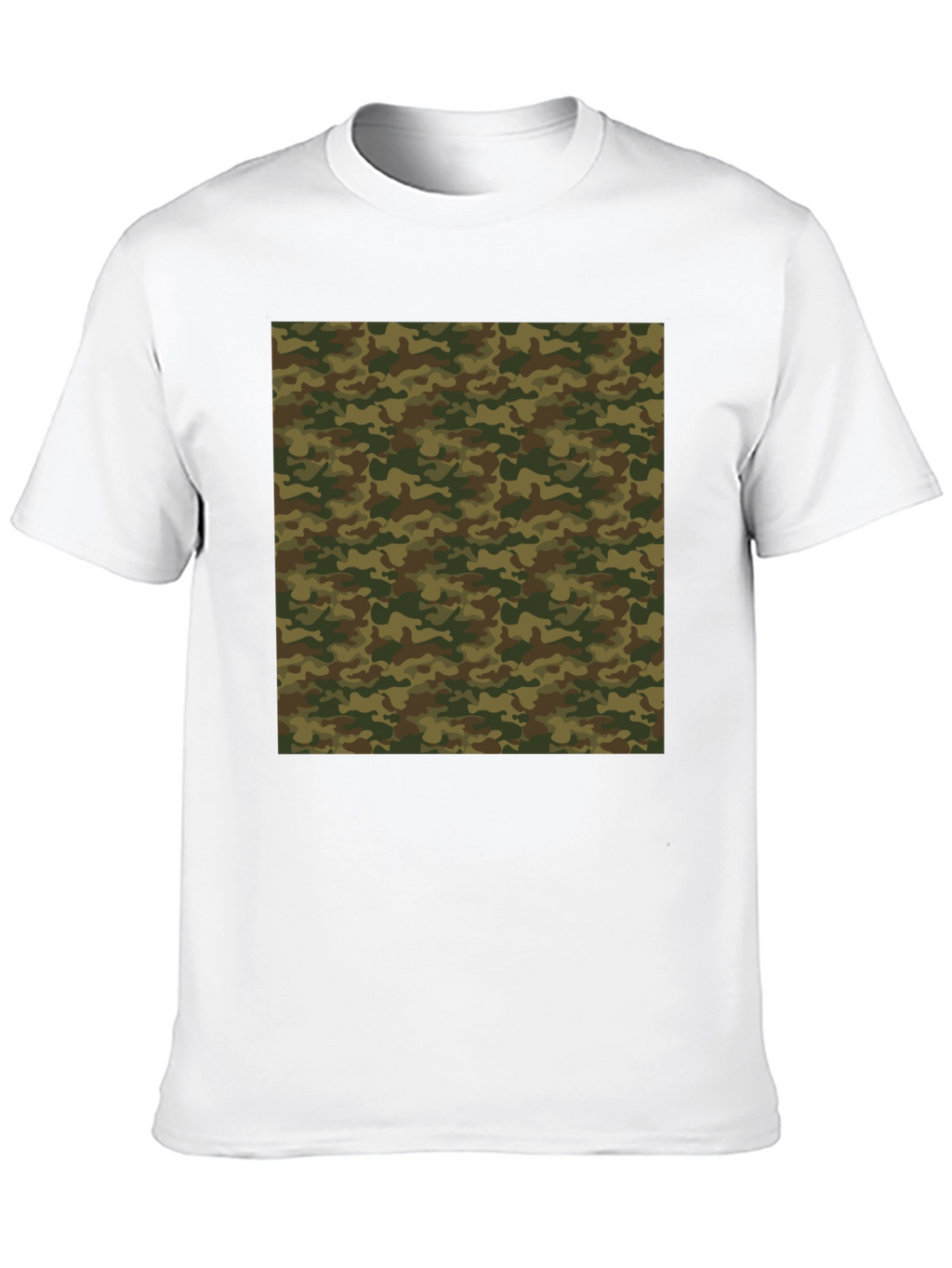 Camo Pattern Black T-Shirt - Stylish Casual Wear
