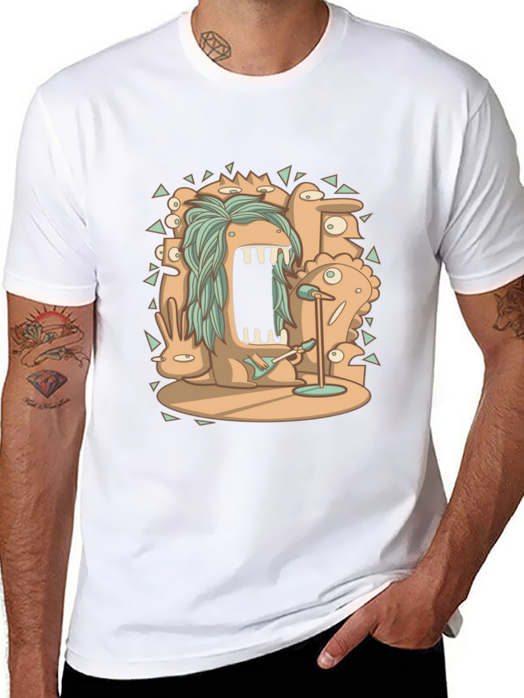 Monster Rock Band Graphic Tee