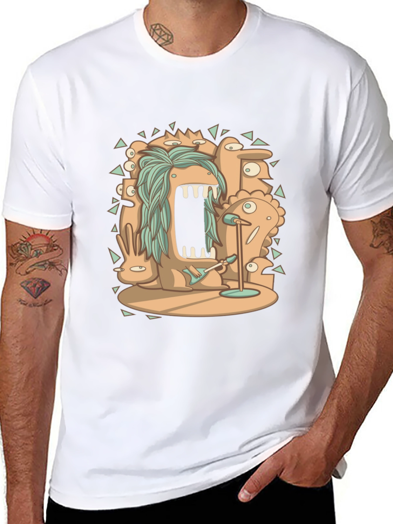 Monster Rock Band Graphic Tee