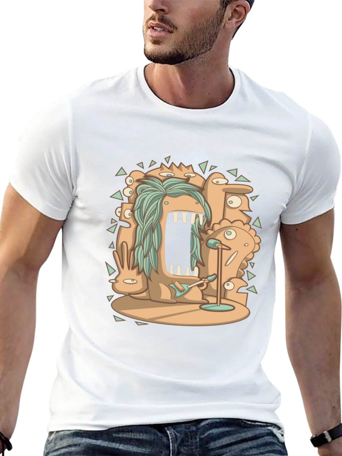 Monster Rock Band Graphic Tee