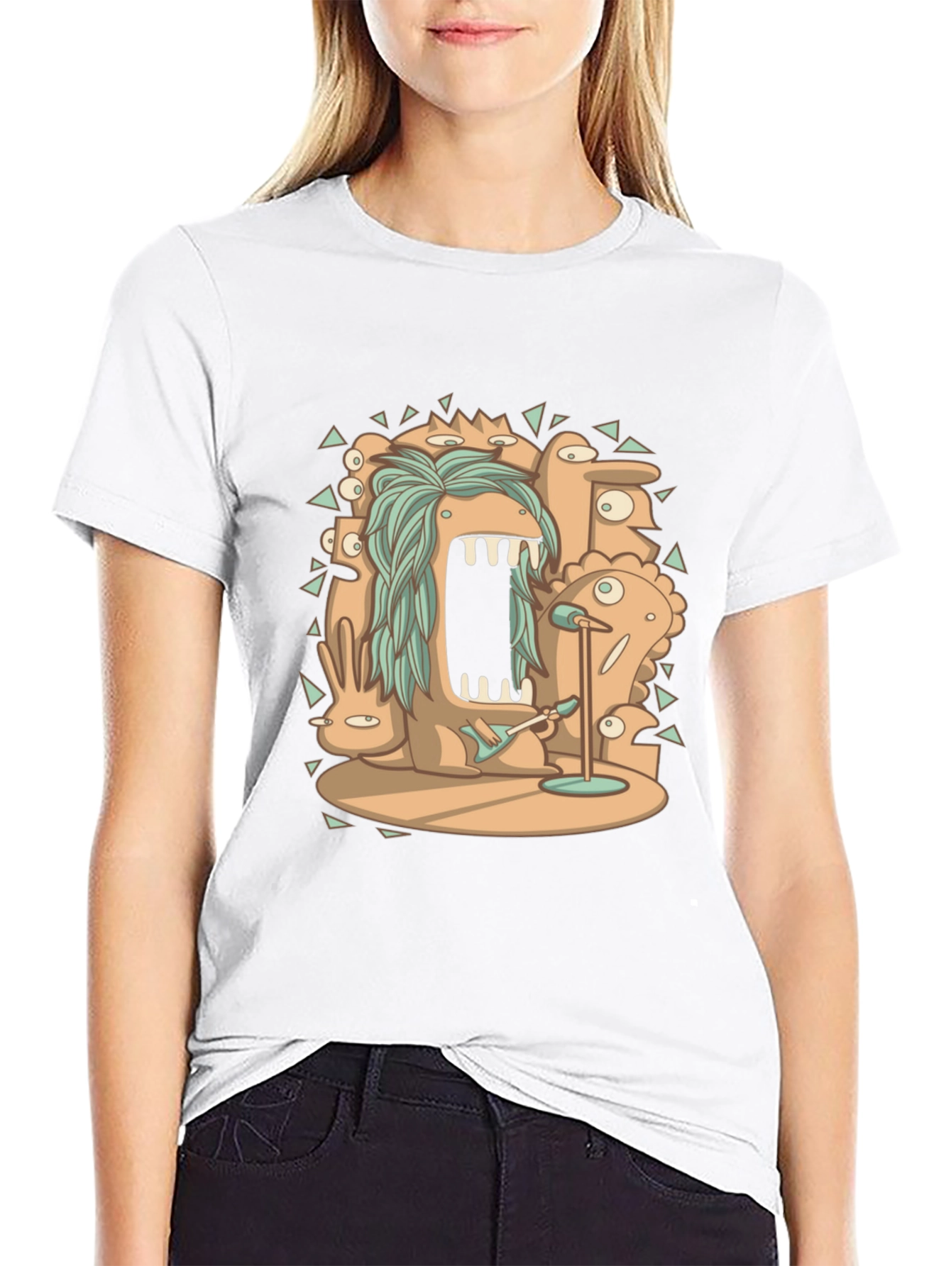 Monster Rock Band Graphic Tee