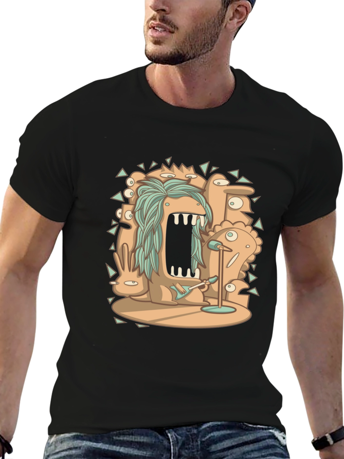 Monster Rock Band Graphic Tee