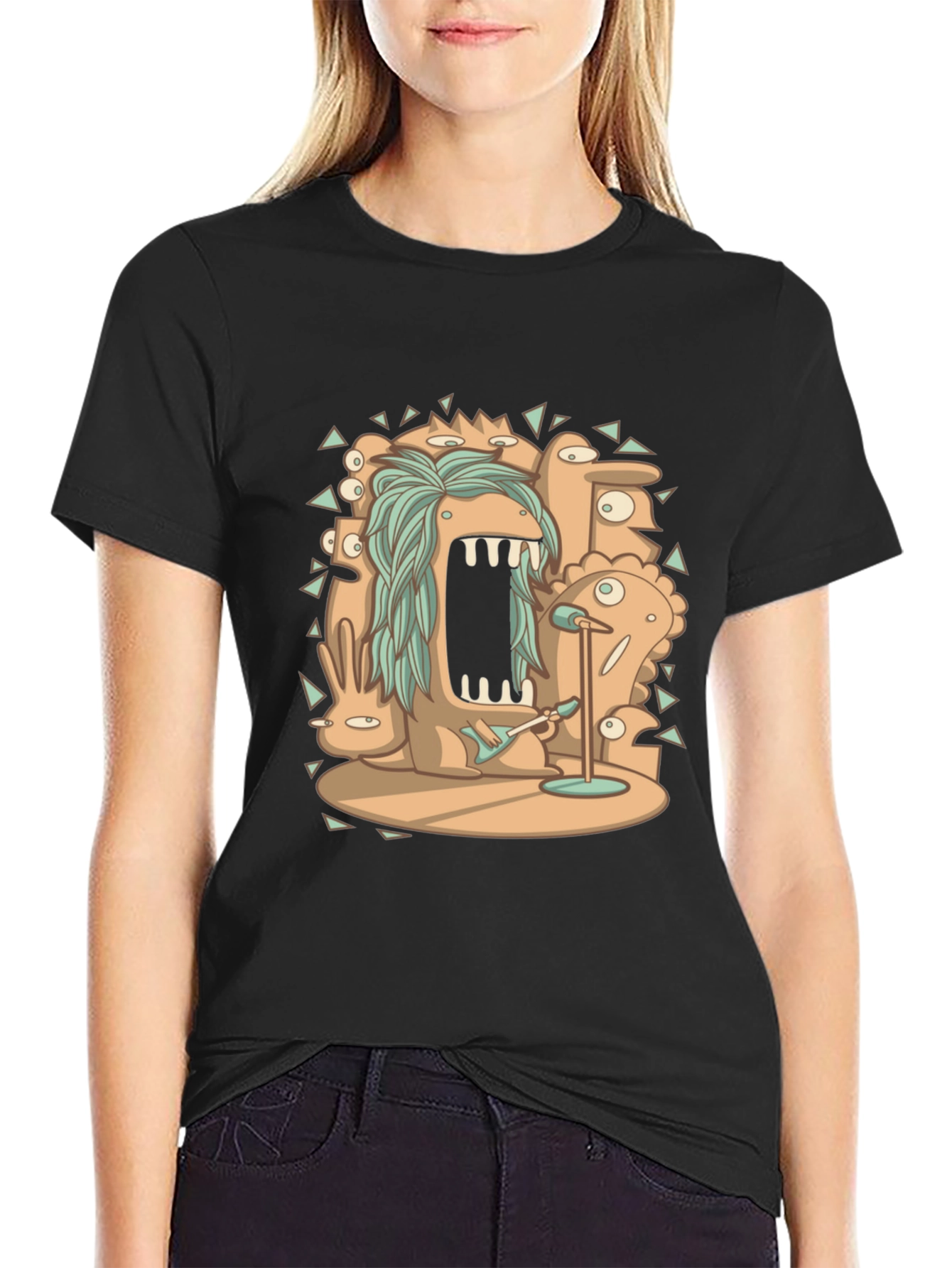 Monster Rock Band Graphic Tee
