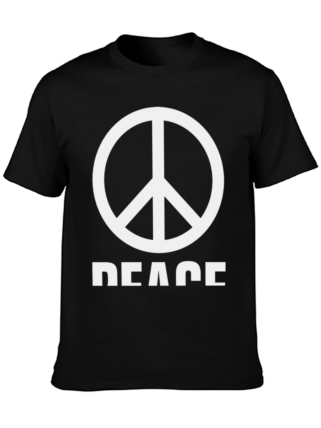 Peace Sign T-Shirt - Black Graphic Tee