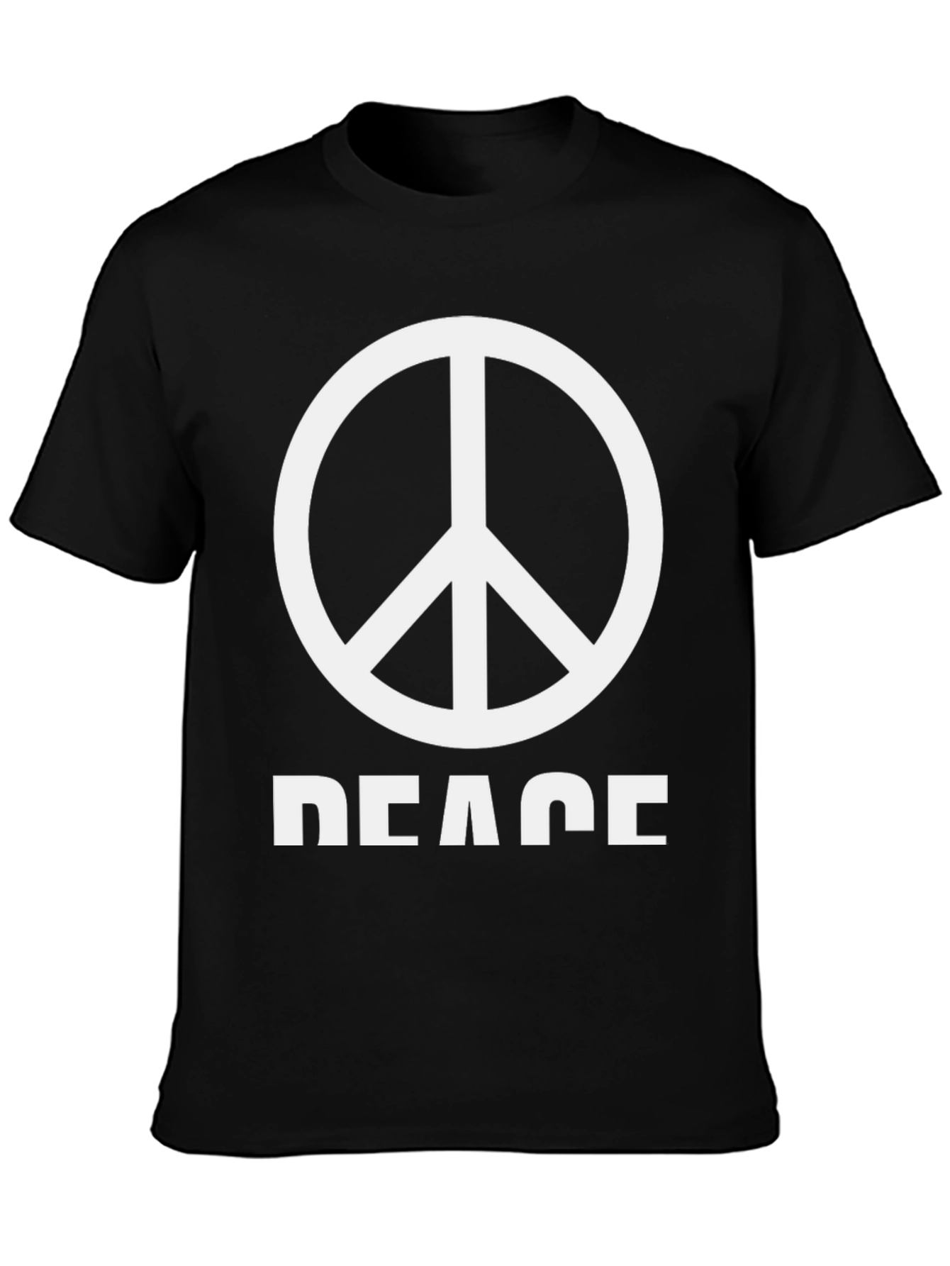 Peace Sign T-Shirt - Black Graphic Tee